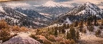 Les sommets enneigés de l’Atlas vus depuis le plateau d’Oukaïmeden